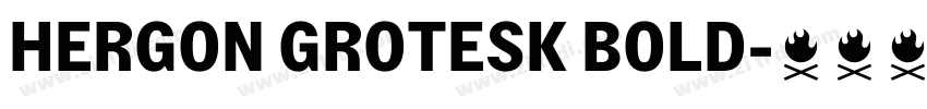 HERGON GROTESK BOLD字体转换